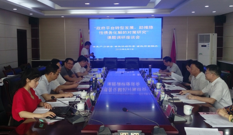 北冰院長參與“政府平臺轉(zhuǎn)型發(fā)展，助推隱性債務(wù)化解的對策研究”課題調(diào)研座談會